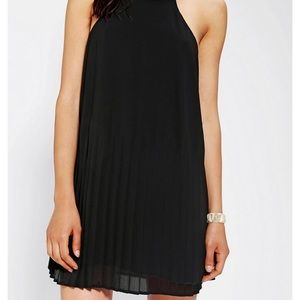 Lucca Couture pleated black dress